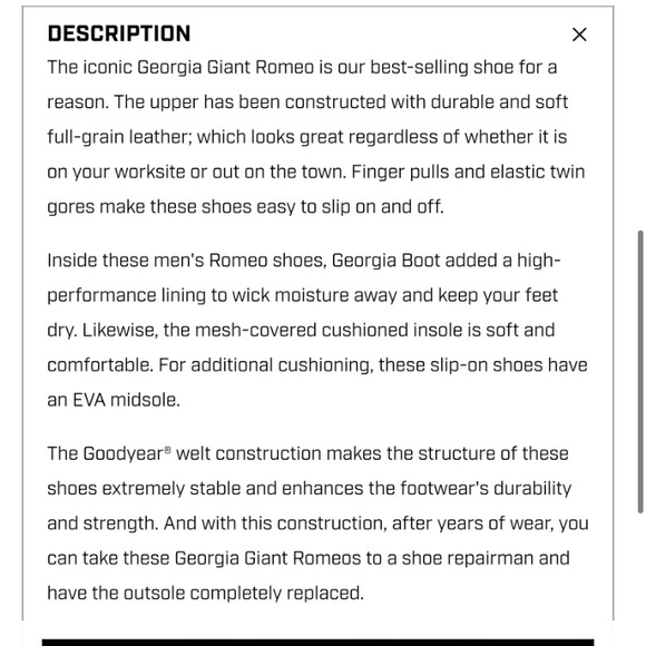 Georgia Giant Romeo Leather Boots 11.5 Brown Oil Resistant Work Shoe - Picture 7 of 8